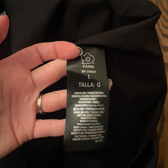 NEW FARM Rio Black And White Rose Lenzing™ Ecovero™ Euroflax™ Mini Dress - Picture 13 of 16